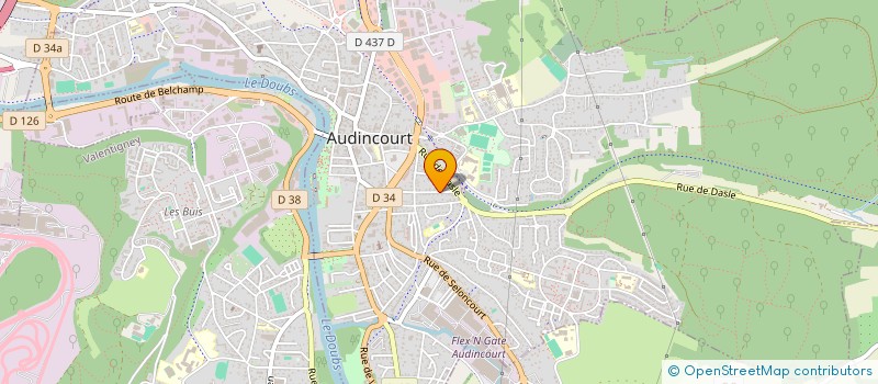 localisation de l'entreprise ZAT  AUDINCOURT