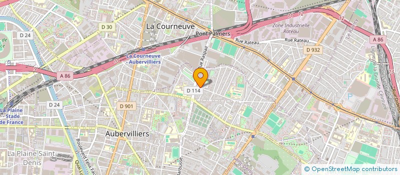 localisation de l'entreprise ZATAWO TRANSPORTS à AUBERVILLIERS