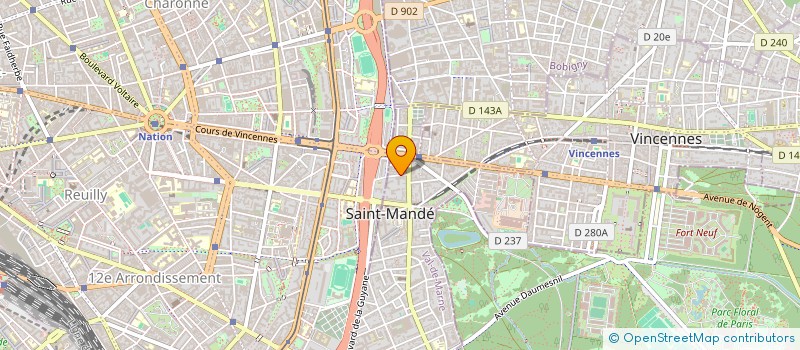 localisation de l'entreprise ZAUN FOOD à SAINT-MANDE