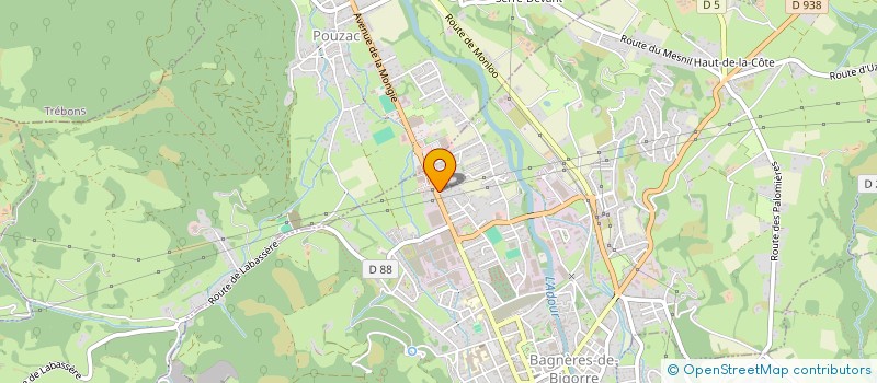 localisation de l'entreprise ZAUPA S.A. à BAGNERES-DE-BIGORRE