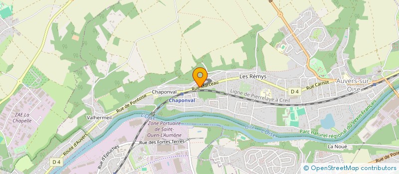 localisation de l'entreprise ZAUPATE à AUVERS-SUR-OISE