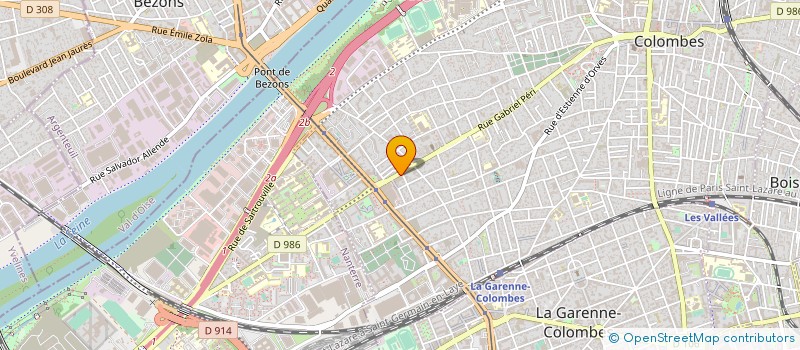 localisation de l'entreprise ZAV à COLOMBES