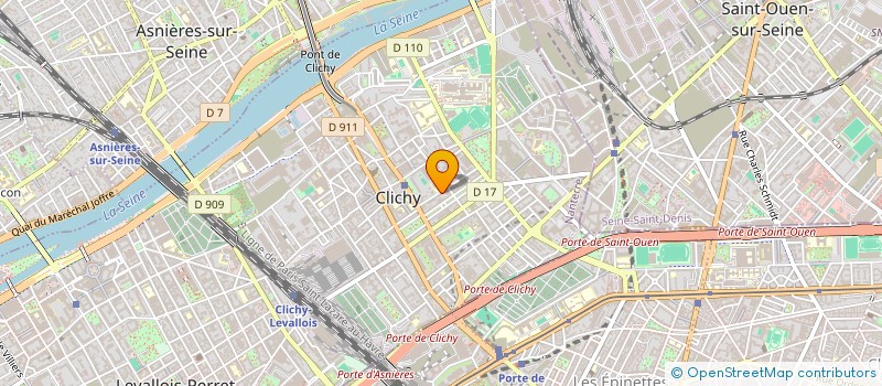 localisation de l'entreprise ZAVANI & COMPAGNIE à CLICHY