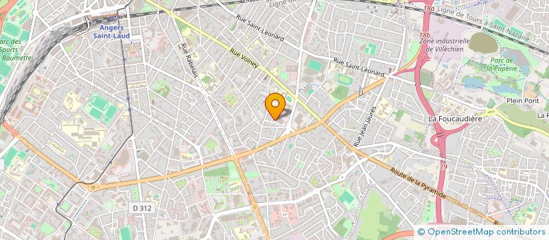 localisation de l'entreprise ZAWOO à ANGERS