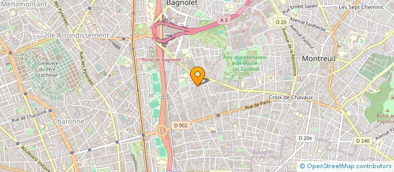 localisation de l'entreprise ZAY'TECHNOLOGIES à BAGNOLET