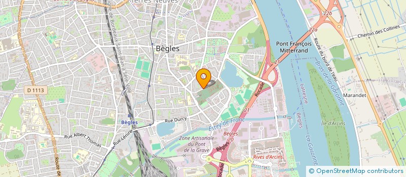 localisation de l'entreprise ZAYOT à BEGLES