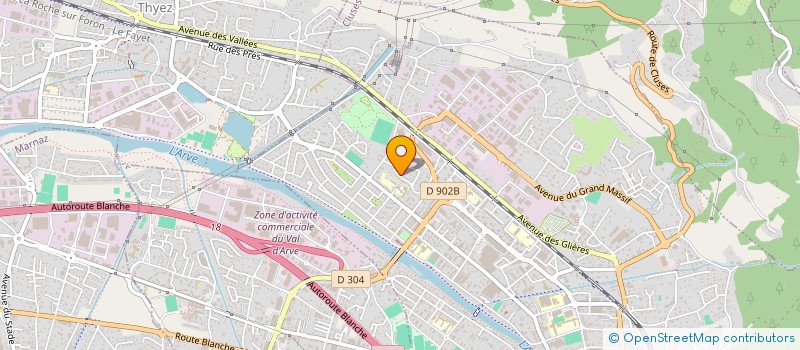 localisation de l'entreprise ZAZ'AUTO  CLUSES