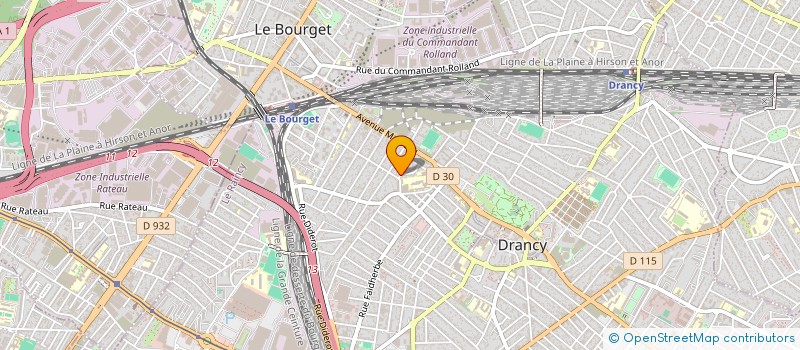 localisation de l'entreprise ZAZ COURTAGE à DRANCY