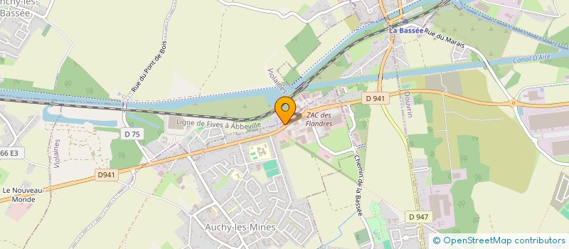 localisation de l'entreprise ZAZA 62  AUCHY-LES-MINES