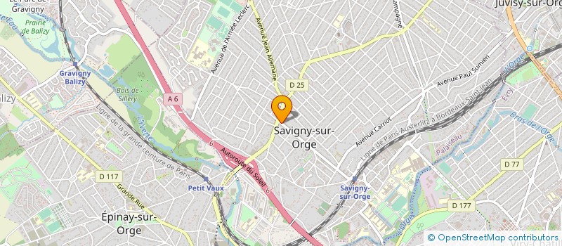 localisation de l'entreprise ZAZA à SAVIGNY-SUR-ORGE