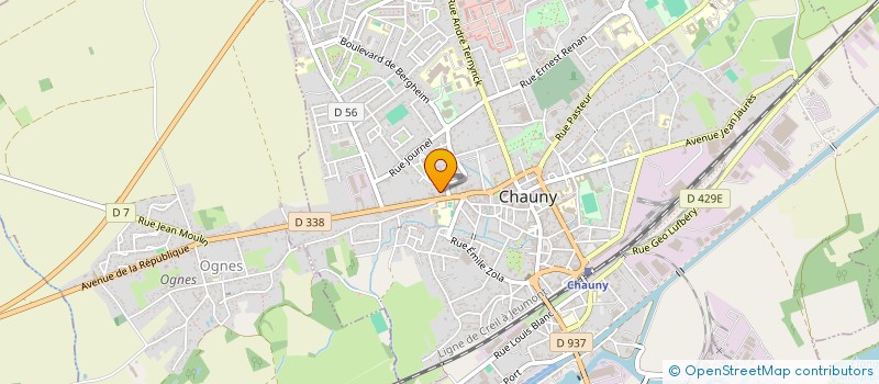 localisation de l'entreprise ZAZA CARRELAGE à CHAUNY