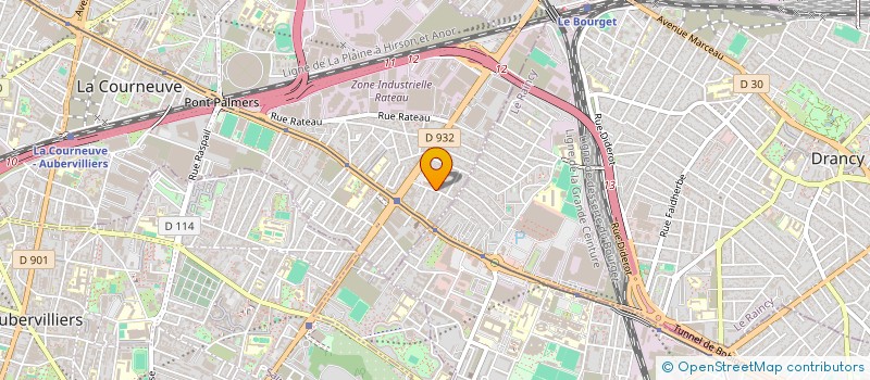 localisation de l'entreprise ZAZA'M à LA COURNEUVE