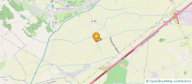 localisation de l'entreprise ZAZOU 31  MONDAVEZAN