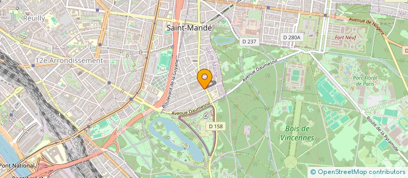 localisation de l'entreprise ZAZOU à SAINT-MANDE