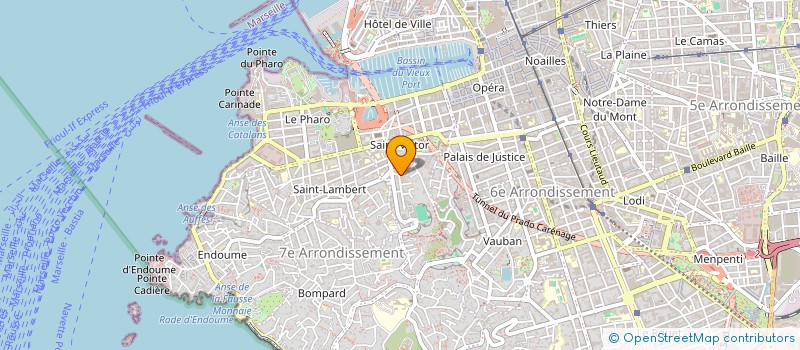 localisation de l'entreprise ZAZOU COM à MARSEILLE