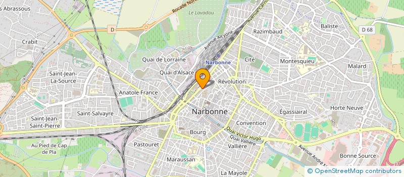 localisation de l'entreprise ZAZOU LA CANAILLE à NARBONNE