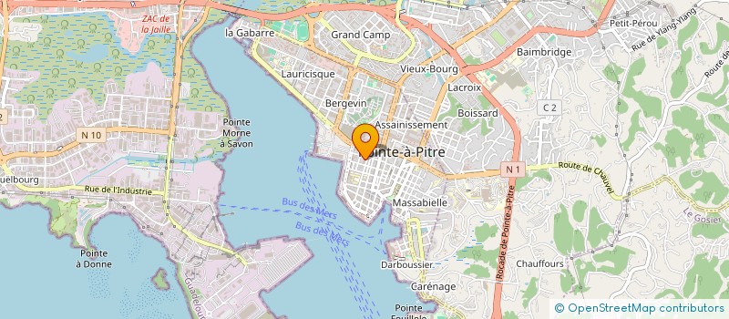 localisation de l'entreprise ZAZOU LOCATION à POINTE-A-PITRE