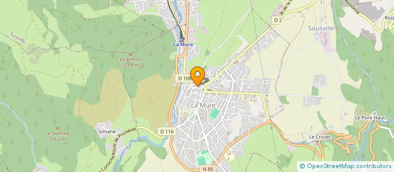 localisation de l'entreprise ZAZOU LOISIRS à LA MURE