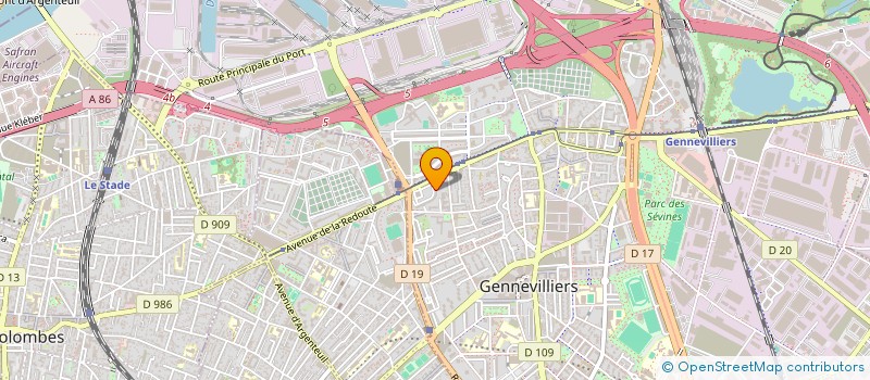 localisation de l'entreprise ZAZOU TRANSPORT à GENNEVILLIERS