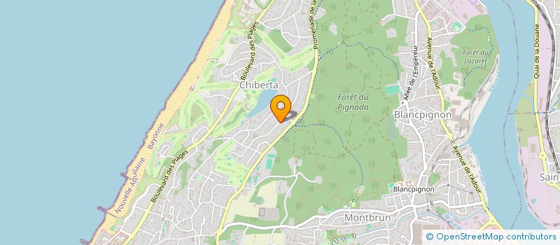 localisation de l'entreprise ZAZPI  ANGLET