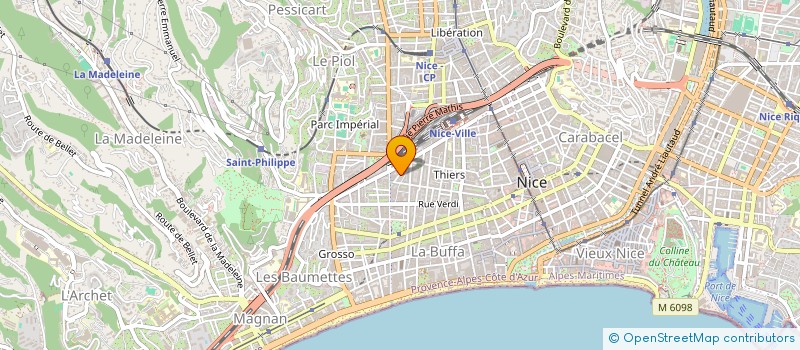 localisation de l'entreprise ZAZZI JEAN MICHEL SASU à NICE