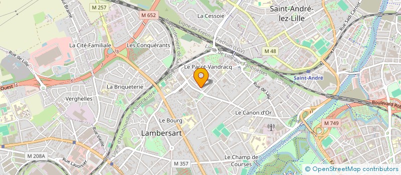 localisation de l'entreprise ZB CAB à LAMBERSART