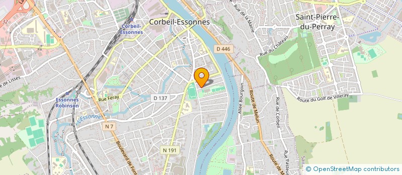 localisation de l'entreprise ZB IMMOBILIER à CORBEIL-ESSONNES