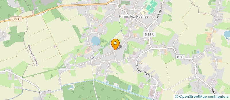 localisation de l'entreprise ZB IMMOBILIER  FLINES-LEZ-RACHES