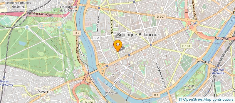 localisation de l'entreprise ZBAT DISTRIBUTION à BOULOGNE-BILLANCOURT
