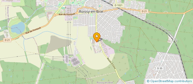 localisation de l'entreprise ZBB à ROISSY-EN-BRIE