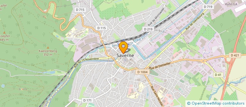 localisation de l'entreprise ZBECKER EUROPE à SAVERNE