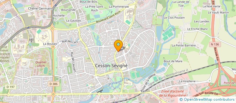 localisation de l'entreprise ZBELTE  CESSON-SEVIGNE