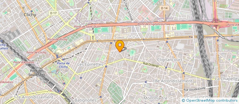 localisation de l'entreprise ZBENCH COMMUNICATION SARL  PARIS