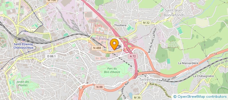 localisation de l'entreprise ZBK-ZION  SAINT-ETIENNE