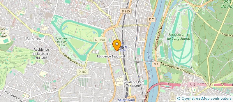 localisation de l'entreprise ZBM CONSULTING à SAINT-CLOUD