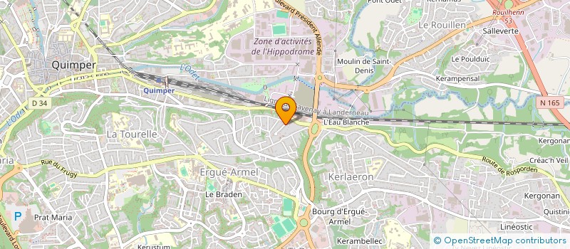 localisation de l'entreprise ZBS PROMOTION AMENAGEMENT à QUIMPER