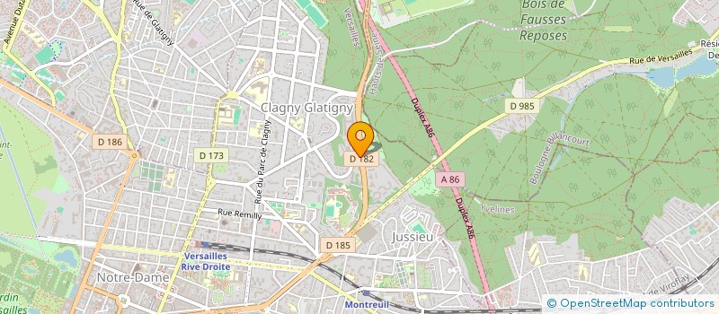 localisation de l'entreprise ZCENERGIE à VERSAILLES