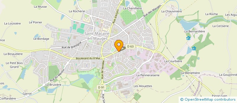 localisation de l'entreprise ZD EN MAUGES à SEVREMOINE