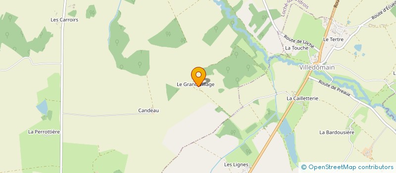 localisation de l'entreprise ZD VILLAGE  LOCHE-SUR-INDROIS