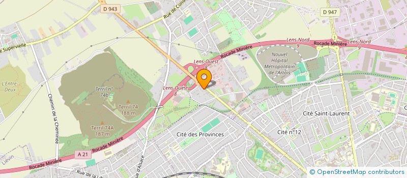 localisation de l'entreprise ZDAM  LOOS-EN-GOHELLE