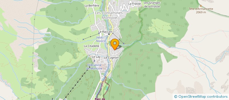 localisation de l'entreprise ZDEVA AMENAGEMENT  LES CONTAMINES-MONTJOIE