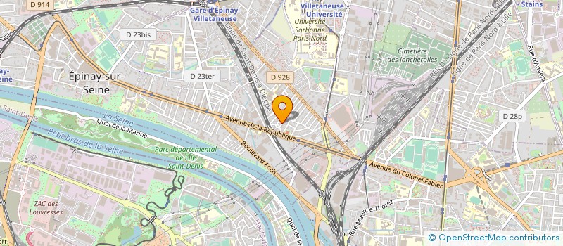 localisation de l'entreprise ZDI HOLDING à EPINAY-SUR-SEINE