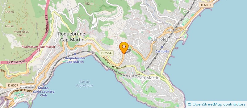 localisation de l'entreprise ZDIM RENOVATION MACONNERIE  ROQUEBRUNE-CAP-MARTIN
