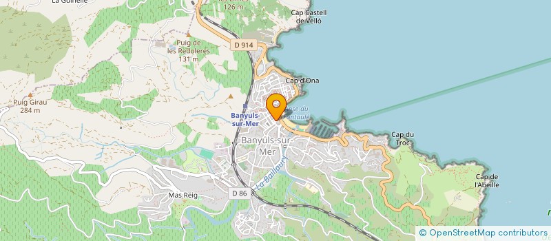 localisation de l'entreprise ZDMA  BANYULS-SUR-MER