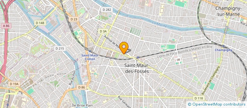 localisation de l'entreprise ZDUN-BATIMENT à SAINT-MAUR-DES-FOSSES