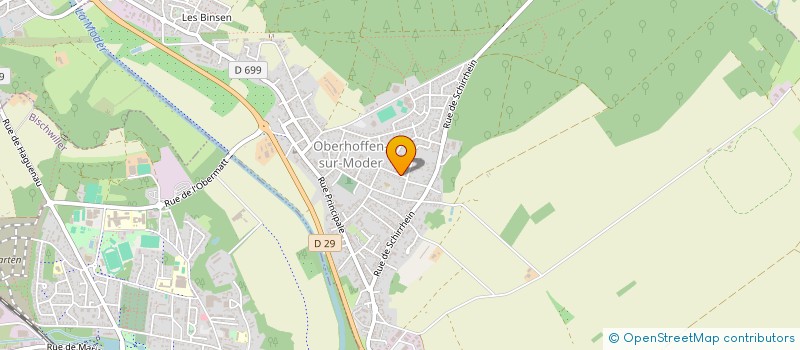 localisation de l'entreprise ZE à OBERHOFFEN-SUR-MODER