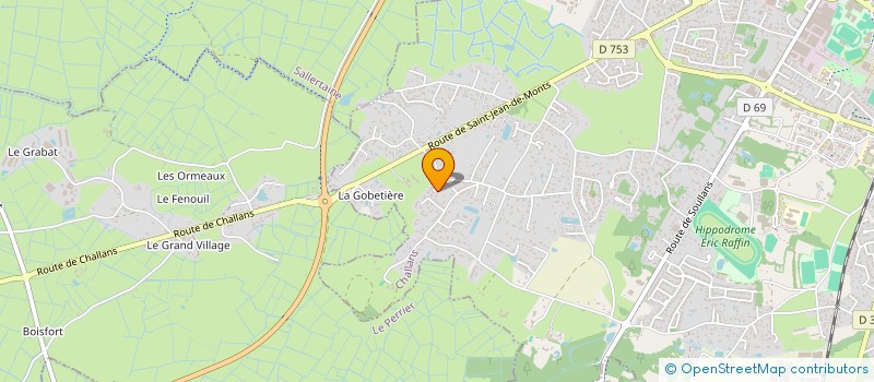 localisation de l'entreprise ZE ARTISTS à CHALLANS