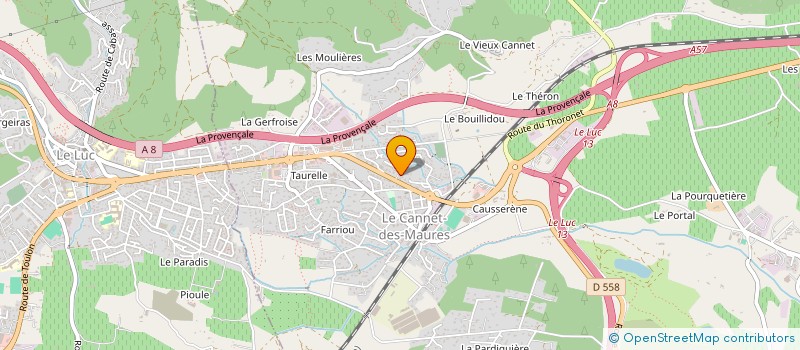 localisation de l'entreprise ZE AUTO à LE CANNET-DES-MAURES