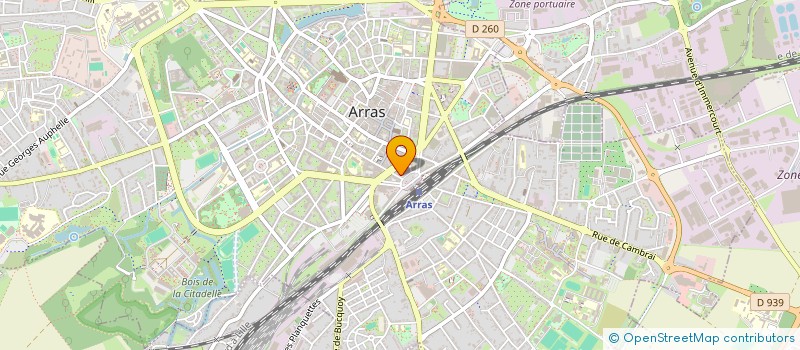localisation de l'entreprise ZE EXTREM URBAN SKATEBOARDERS (ZEUS) à ARRAS