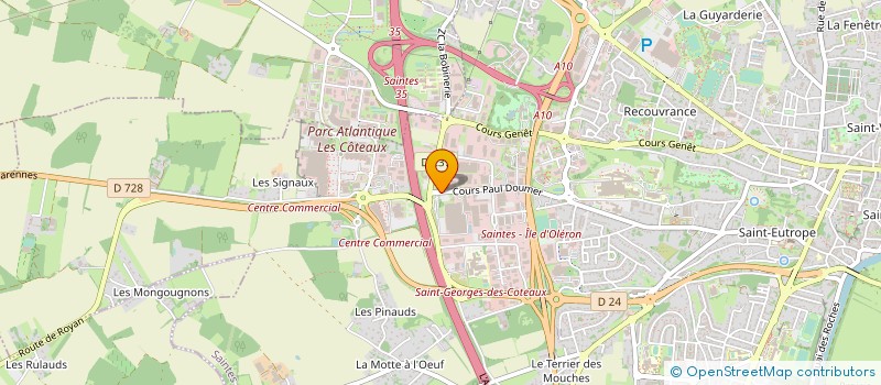 localisation de l'entreprise ZE FIRST MILE à SAINTES